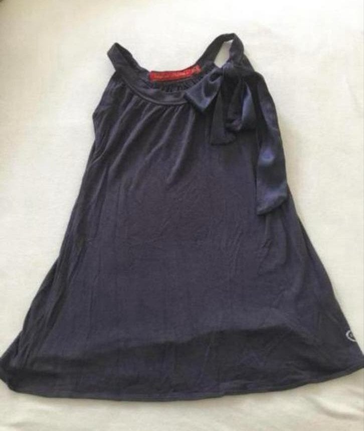 Donkerblauw topje met strik - Bengh per Principesse, Ophalen of Verzenden, Zo goed als nieuw, Meisje, Shirt of Longsleeve
