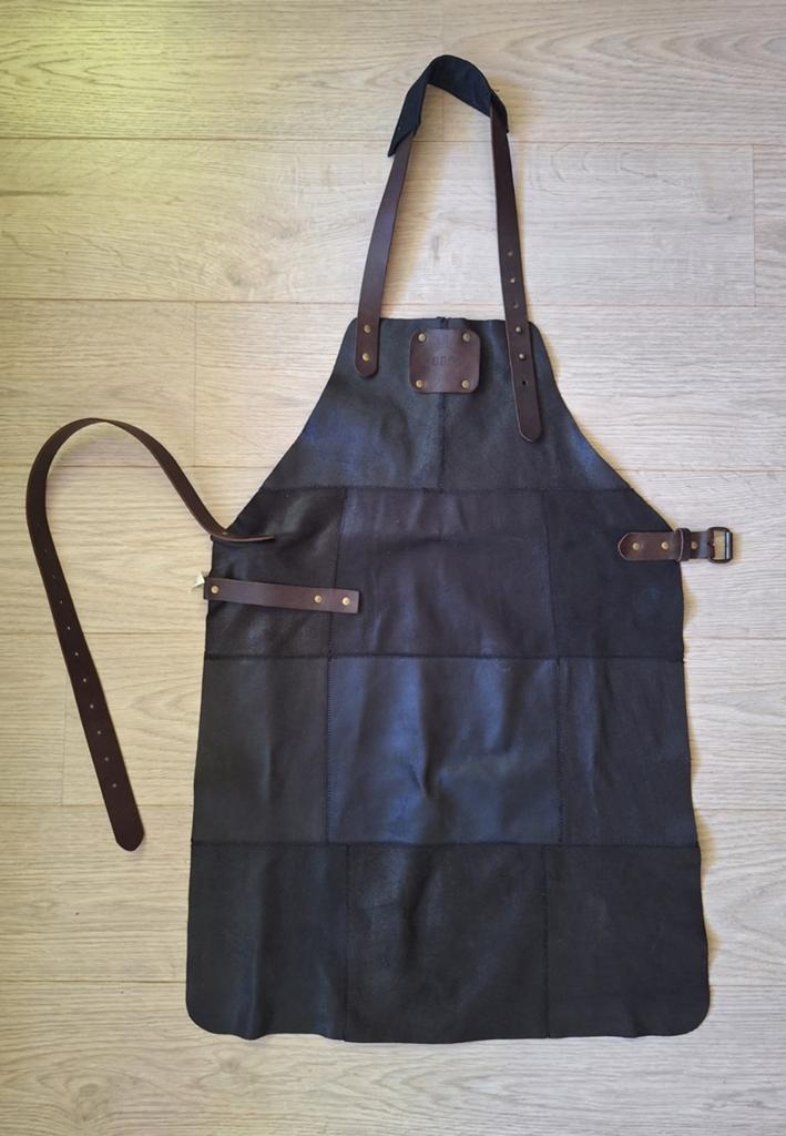 BBQ-schort, bruin leder, nieuw., Ophalen of Verzenden, Nieuw