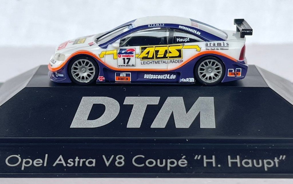 Herpa 037990: Opel Astra V8 Coupé H. Haupt DTM 2001, Ophalen of Verzenden, Zo goed als nieuw, Auto, Herpa
