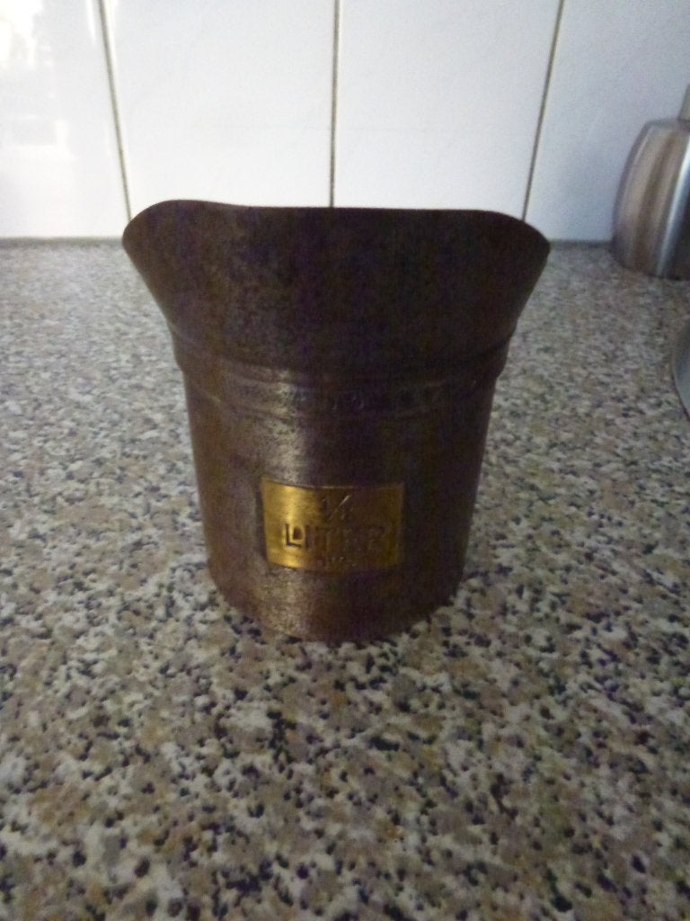 Te koop oude liter maat 0,5 l, Antiek en Kunst, Antiek | Gereedschap en Instrumenten, Ophalen of Verzenden