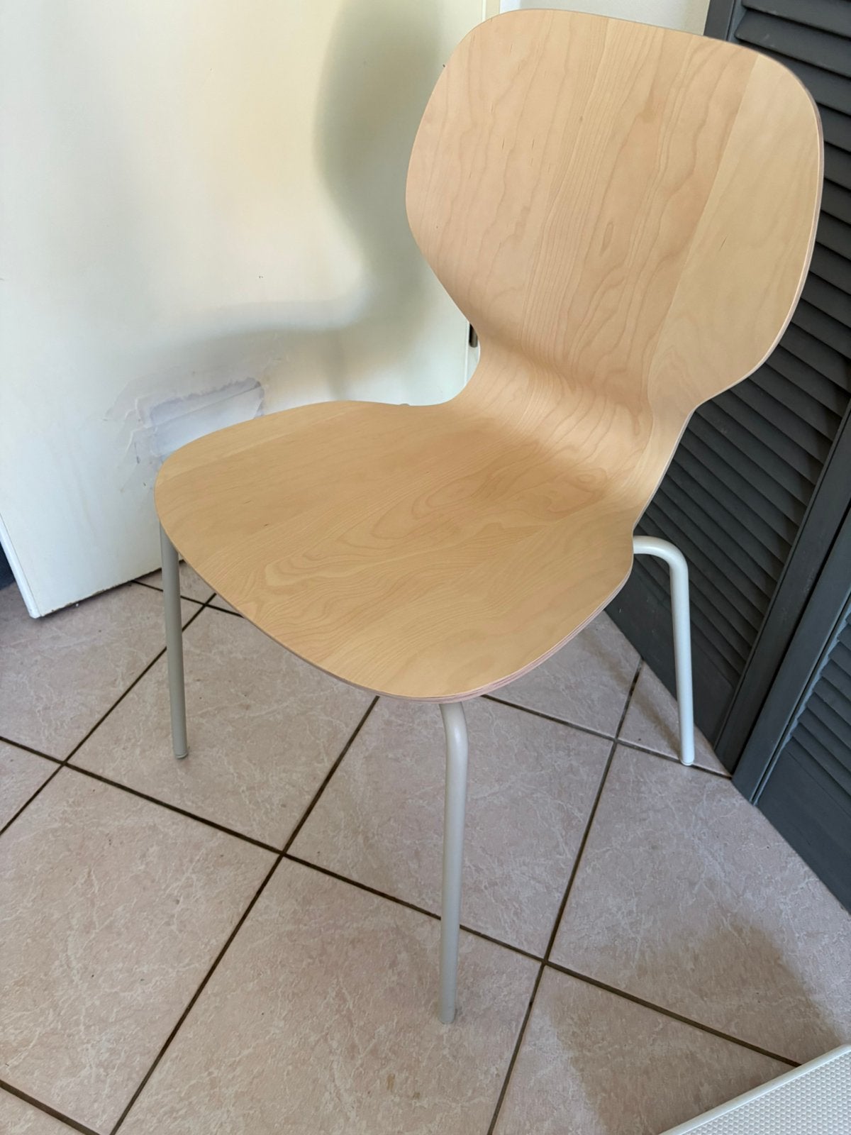 Ikea skalsta stoel Z.G.A.N, Ophalen, Zo goed als nieuw, Wit, Eén