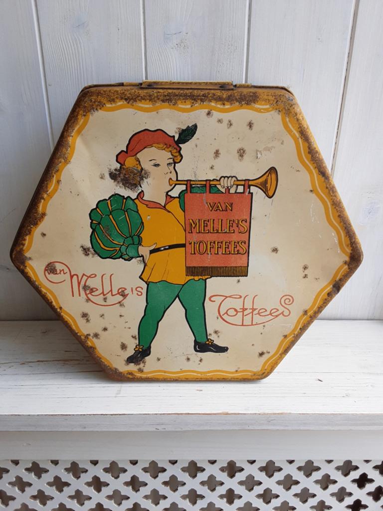 Brocante van Melle blik, Ophalen of Verzenden, Gebruikt, Overige