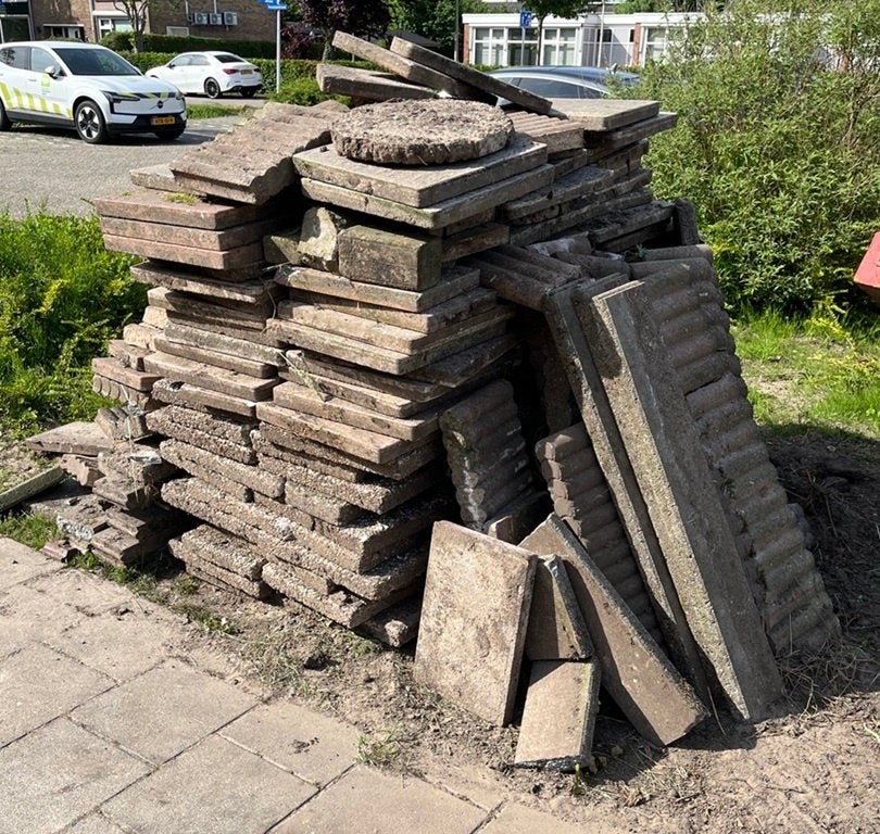 Tuintegels en opsluitbanden, Ophalen, Gebruikt, Grind, Overige typen