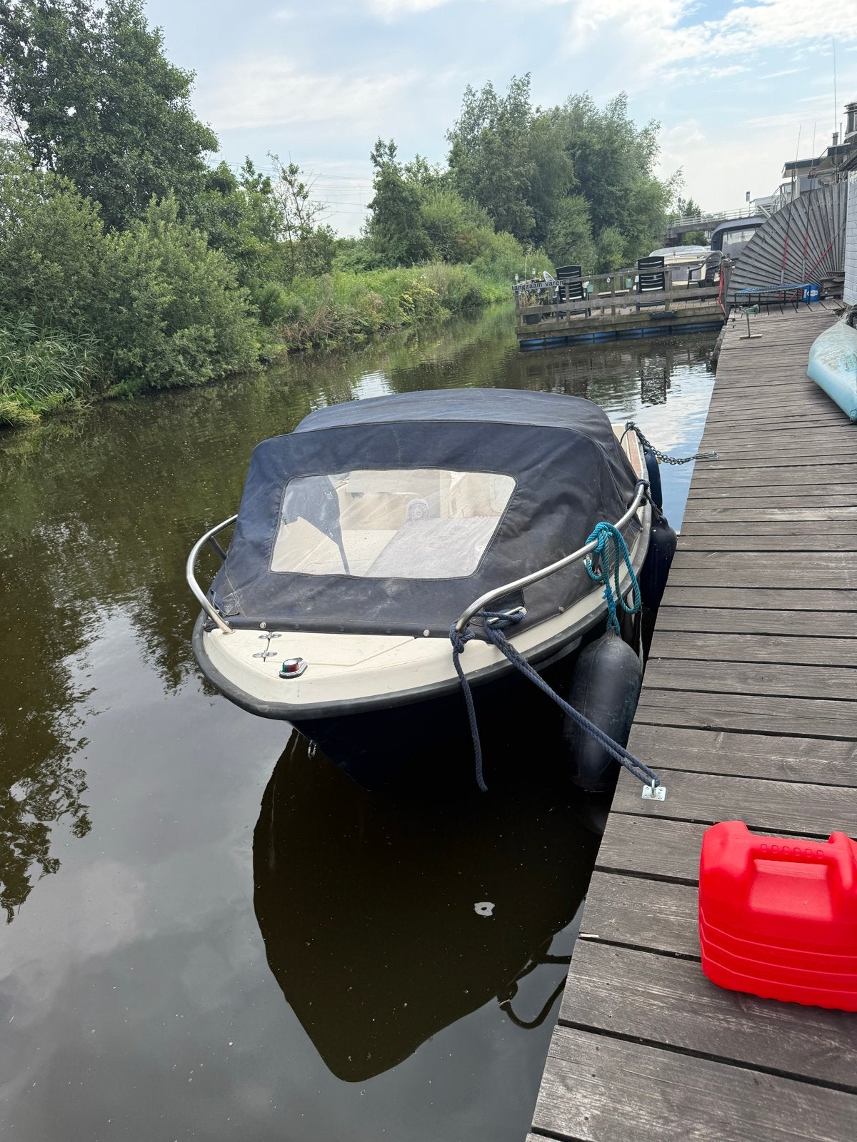 Sunrise 430 met 15 pk Yamaha 4-takt buitenboordmotor, Overige merken, Gebruikt, Afdekzeil, Buitenboordmotor