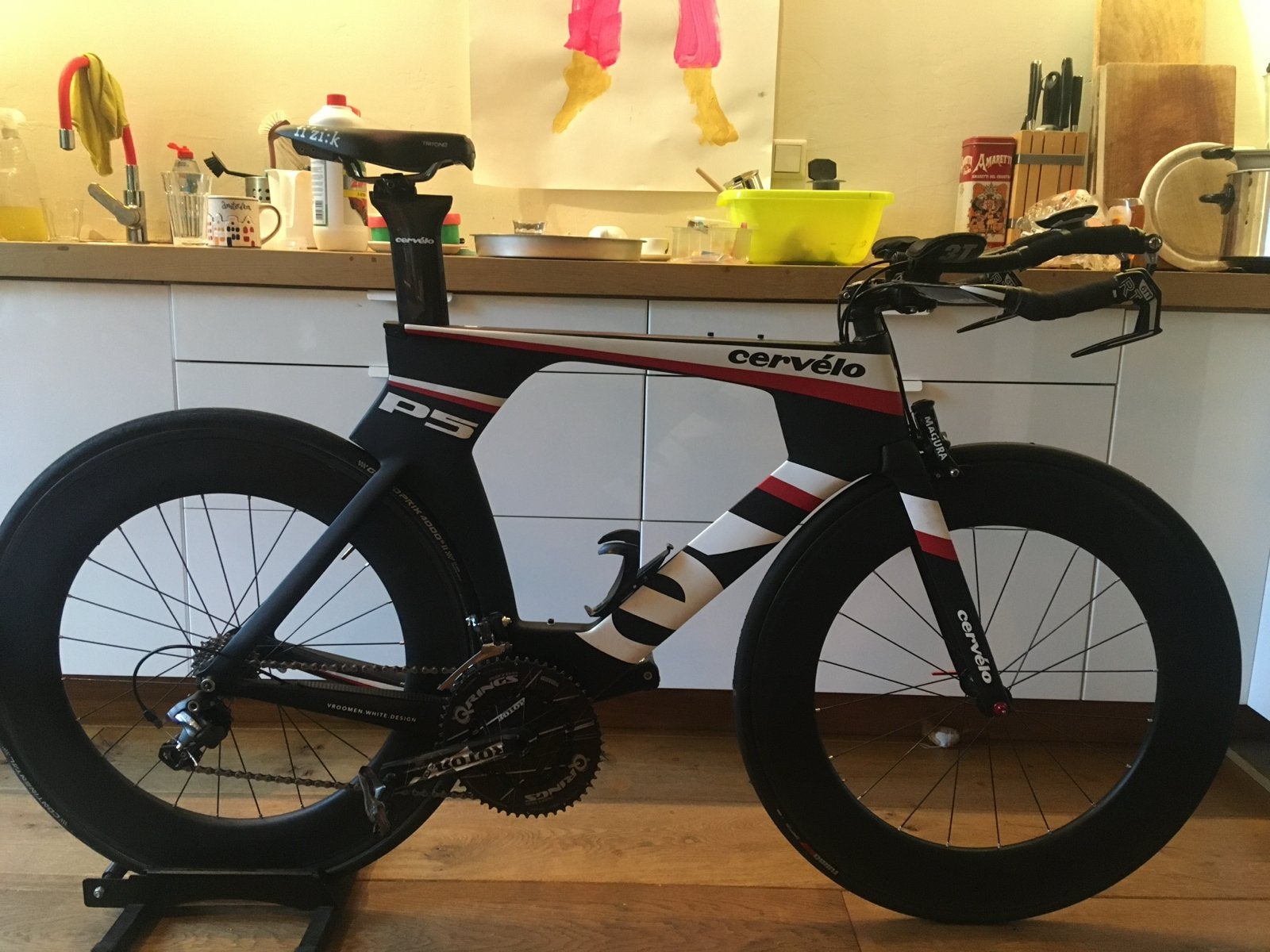 Cervelo P5 Powertap - Zeer goede staat, eerste eigenaar, Carbon, Zo goed als nieuw, Meer dan 20 versnellingen, 53 tot 57 cm