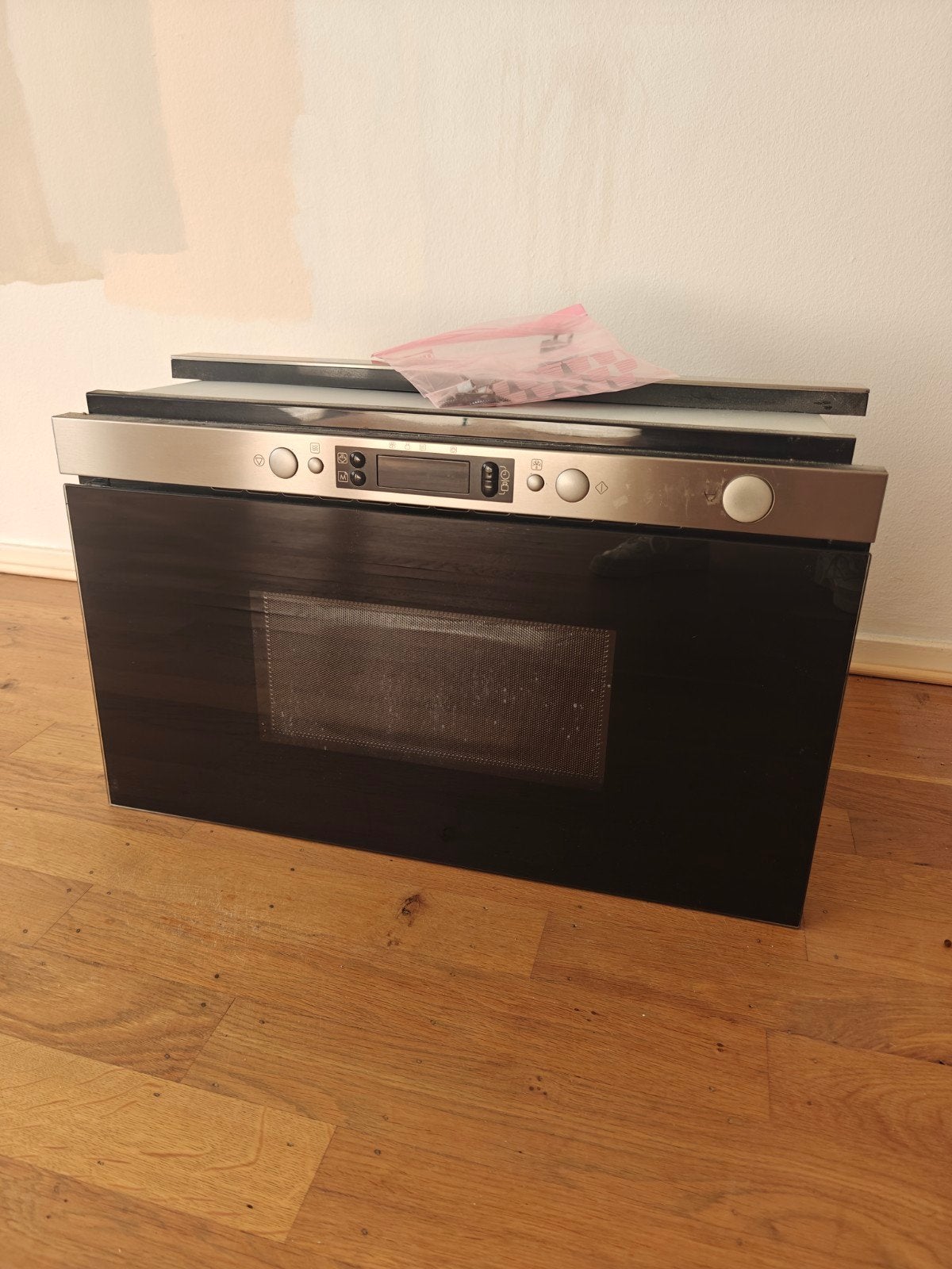 Inbouw magnetron IKEA - Zwart/RVS, Witgoed en Apparatuur, Gebruikt, 60 cm of meer, Ophalen of Verzenden, Magnetron