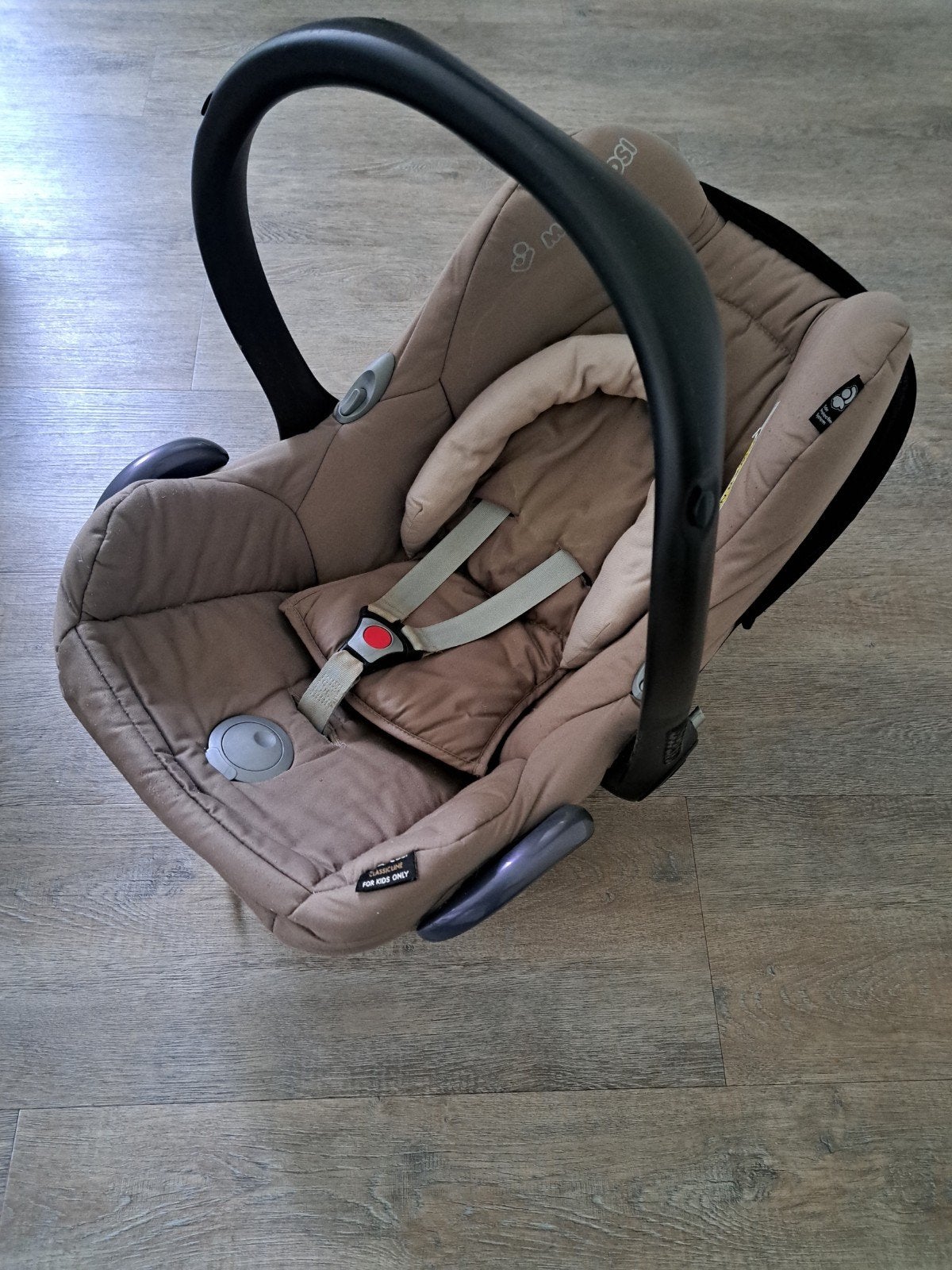 Maxi-Cosi met voetenzak, Ophalen, Autogordel of Isofix, Gebruikt, 0 t/m 13 kg