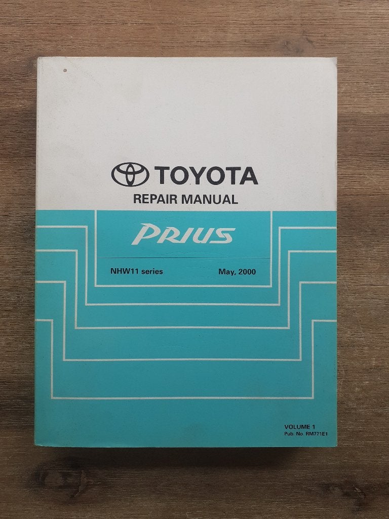 Origineel WERKPLAATSHANDBOEK ENGELS voor TOYOTA PRIUS NHW11, Auto diversen, Handleidingen en Instructieboekjes, Verzenden