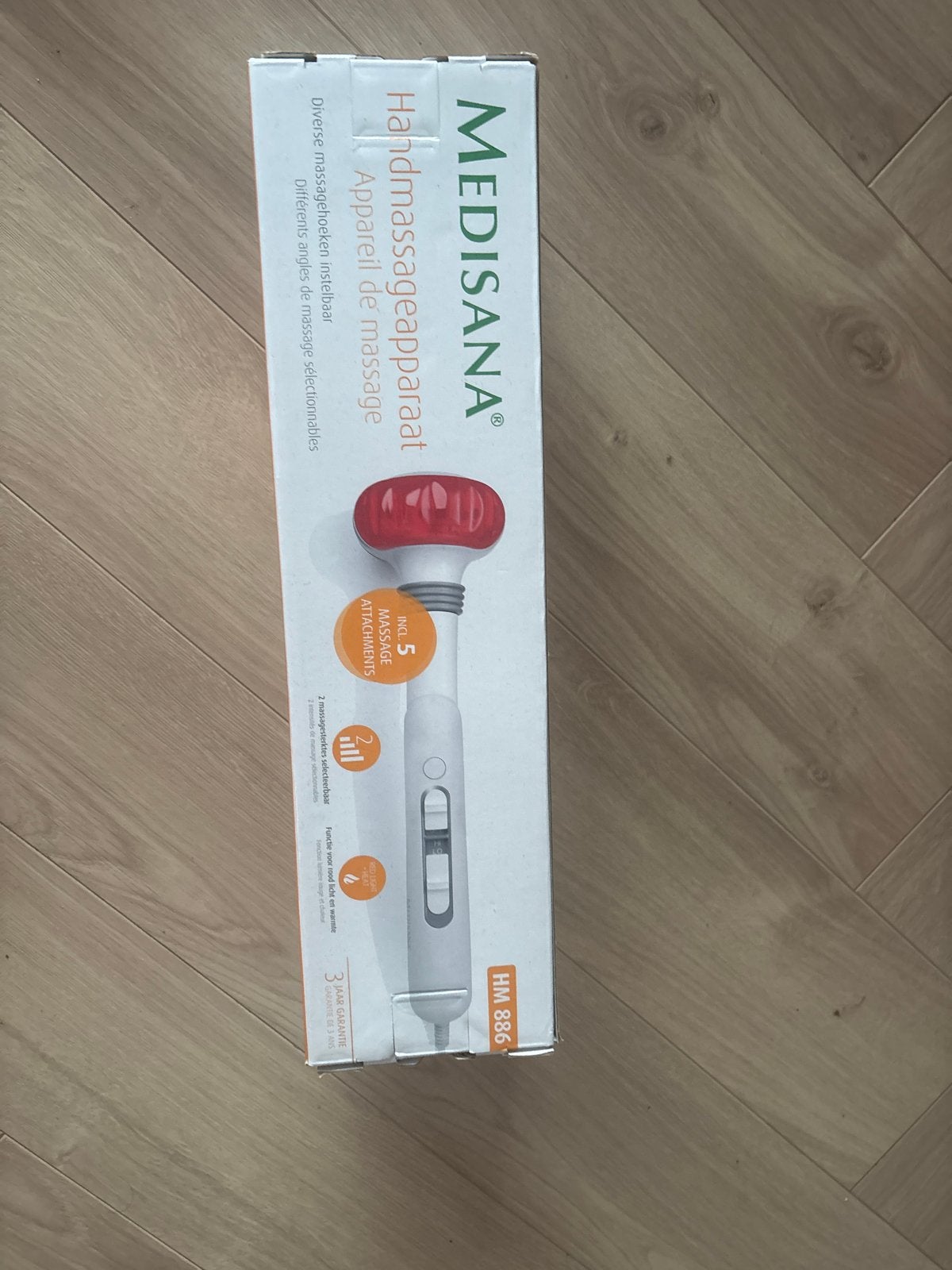 Medisana Handmassageapparaat HM 886 met warmtefunctie, Ophalen of Verzenden, Nieuw, Apparaat