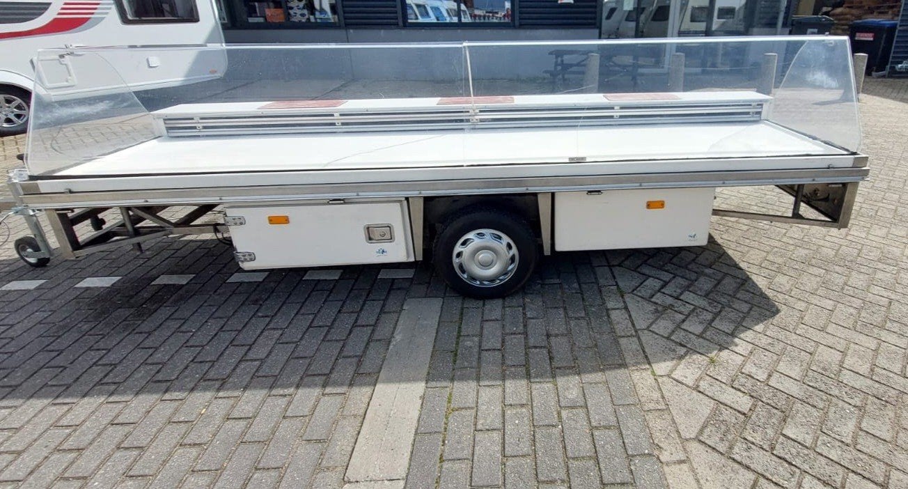 Professionele RVS Verkoopwagen - 4 Meter - Gekoeld, Ophalen
