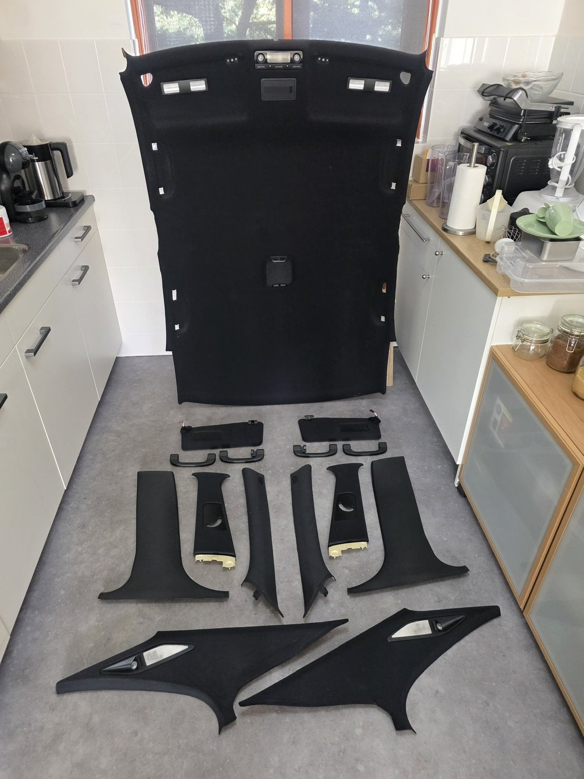 Dakhemel + toebehoren en hoedenplank bmw e39 sedan facelift, Ophalen, Gebruikt, BMW
