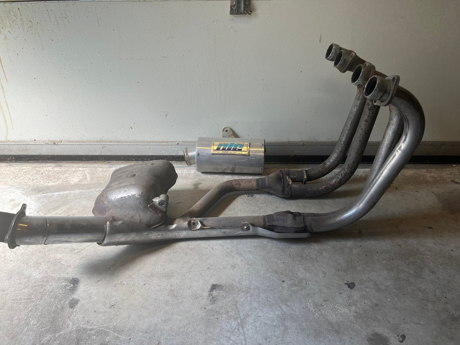 Uitlaat compleet honda cb1000f big one, Ophalen, Gebruikt