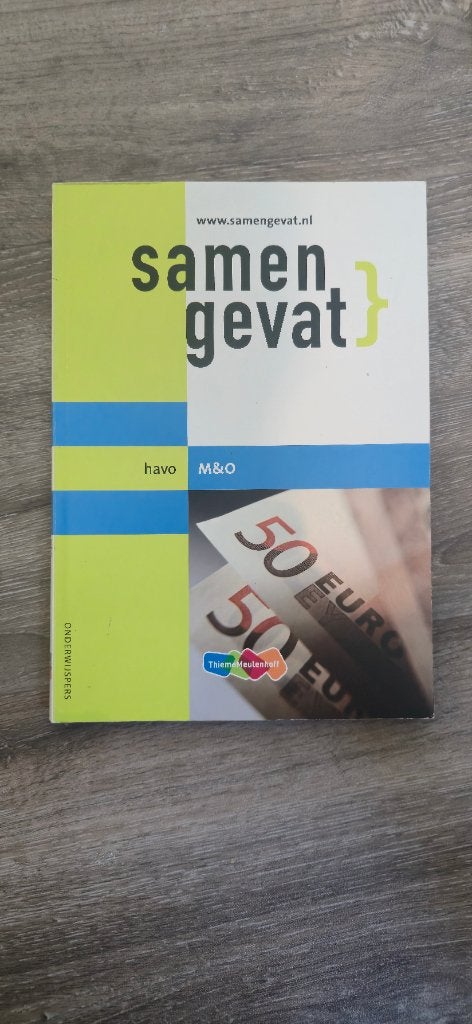 Samengevat havo M&O, Boeken, Schoolboeken, Ophalen of Verzenden, Bedrijfseconomie of M&O, HAVO, Nieuw