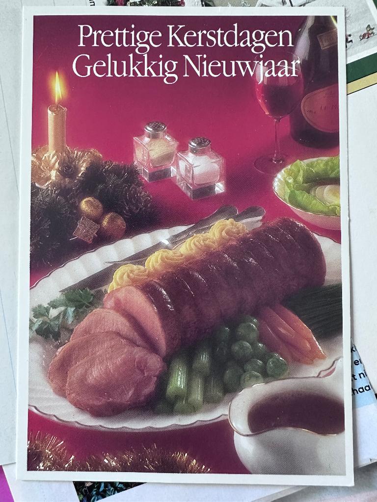 Croma kerstkaart reclame 1985. € 0,10, Verzamelen, Ophalen of Verzenden, Gebruikt, Overige typen