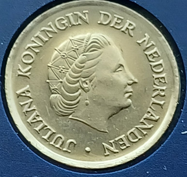 25 cent 1980 - Juliana UNC, Verzenden, Koningin Juliana, 25 cent, Losse munt