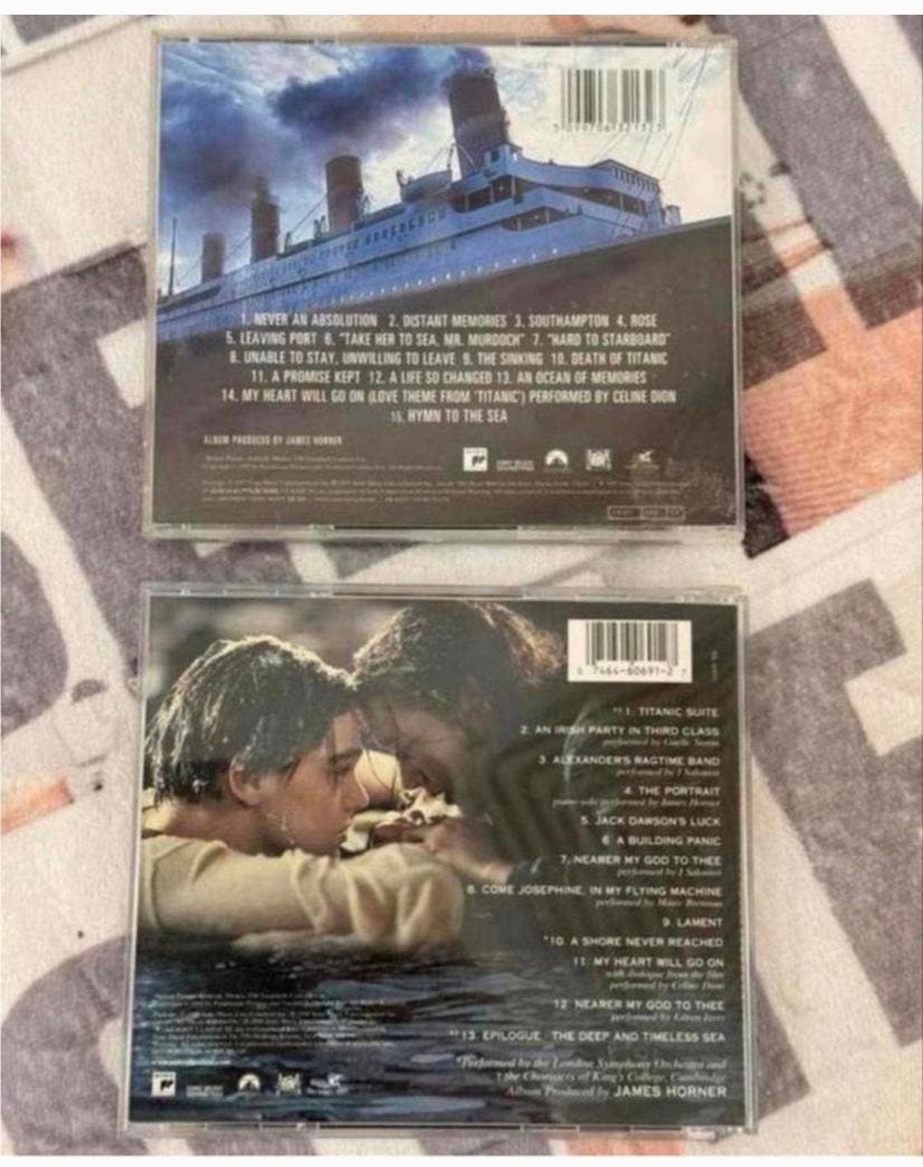 2X Titanic muziek cd cds filmmuziek + POSTER music motion, Ophalen of Verzenden, Zo goed als nieuw