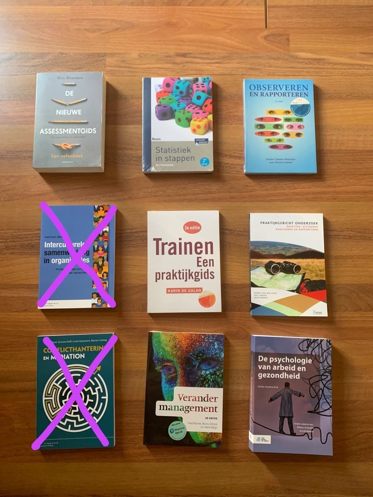 Pakket: Psychologie, Onderzoek & Management — 15 stuks, Ophalen of Verzenden, Nieuw, HBO