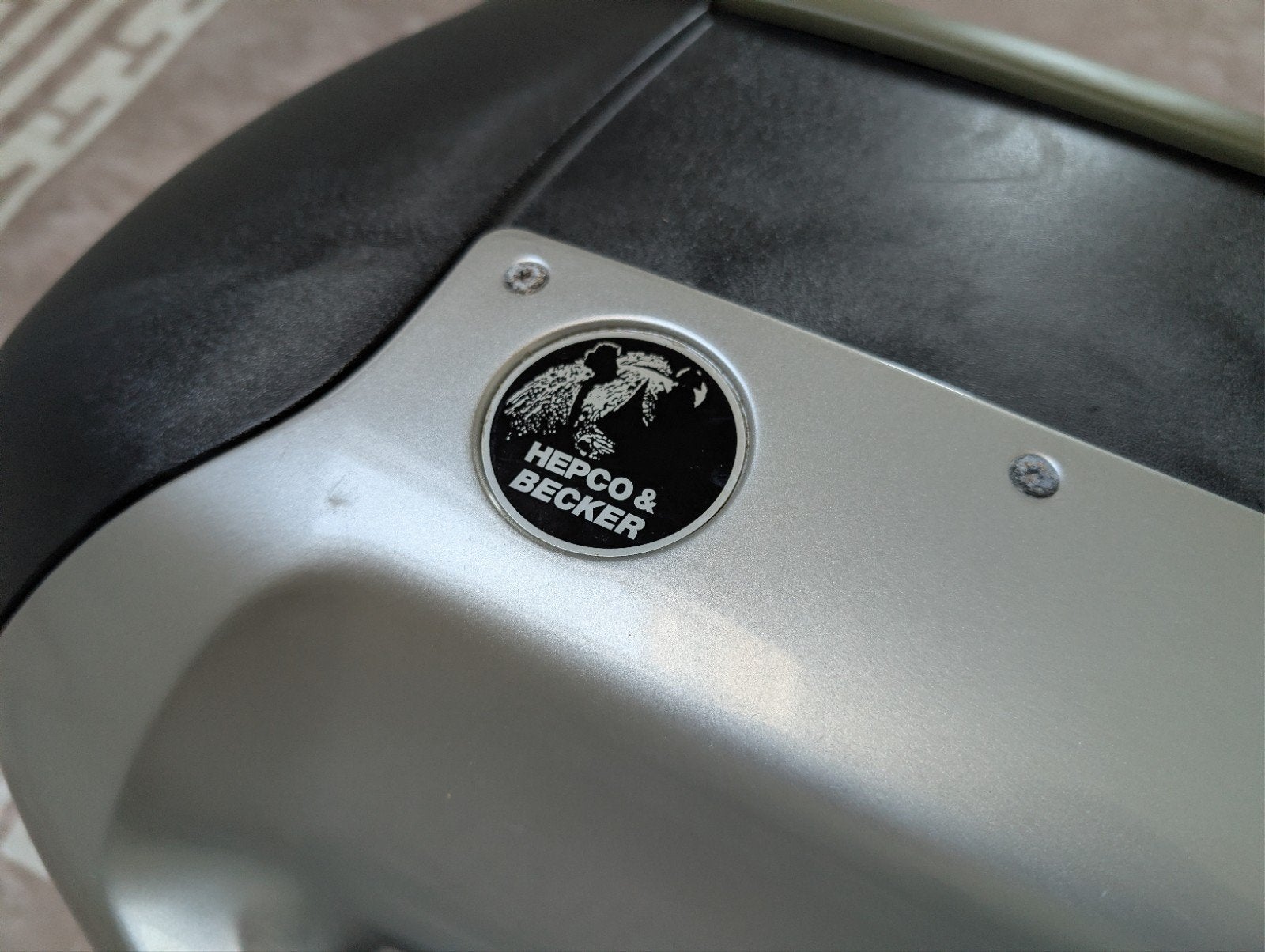 Hepco & Becker Topkoffer voor Motorfiets - Zilver/Zwart, Ophalen