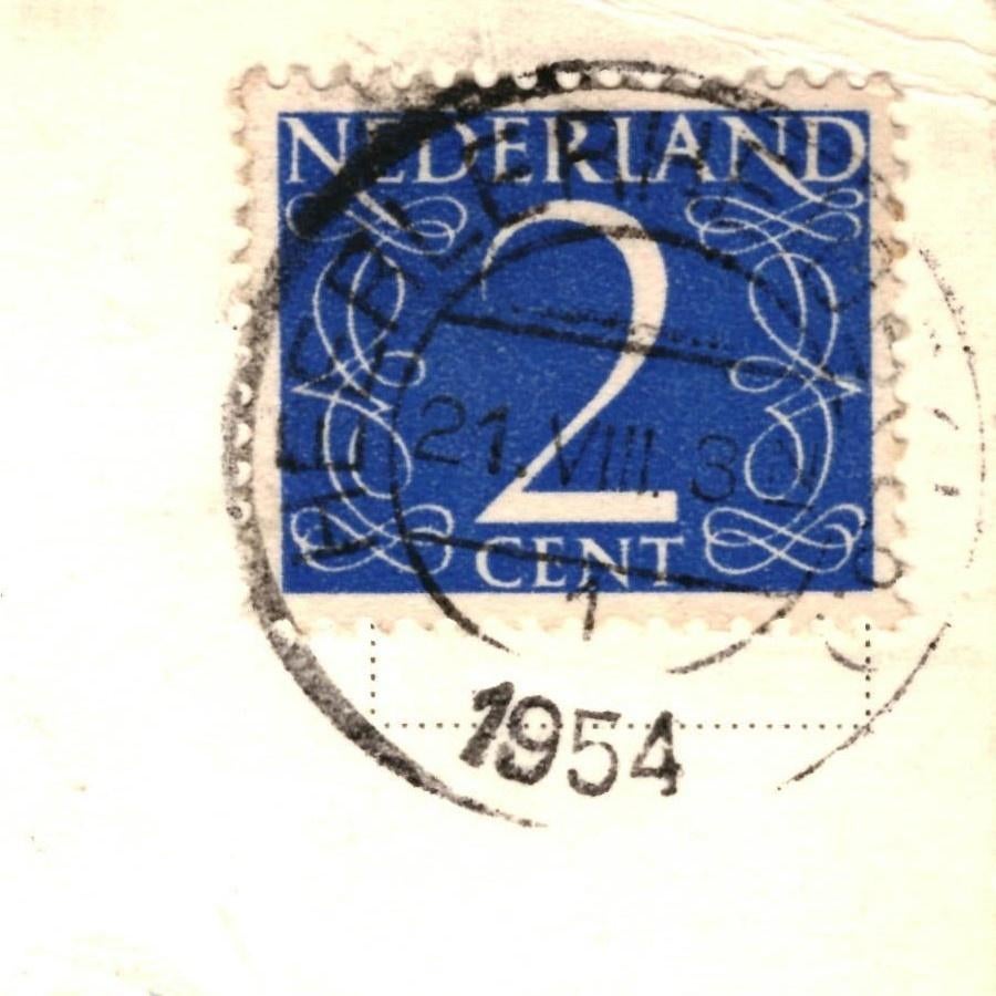 950606 Valkenburg Kabelbaan 1954 Gelopen, Ophalen of Verzenden, 1940 tot 1960, Gelopen, Limburg