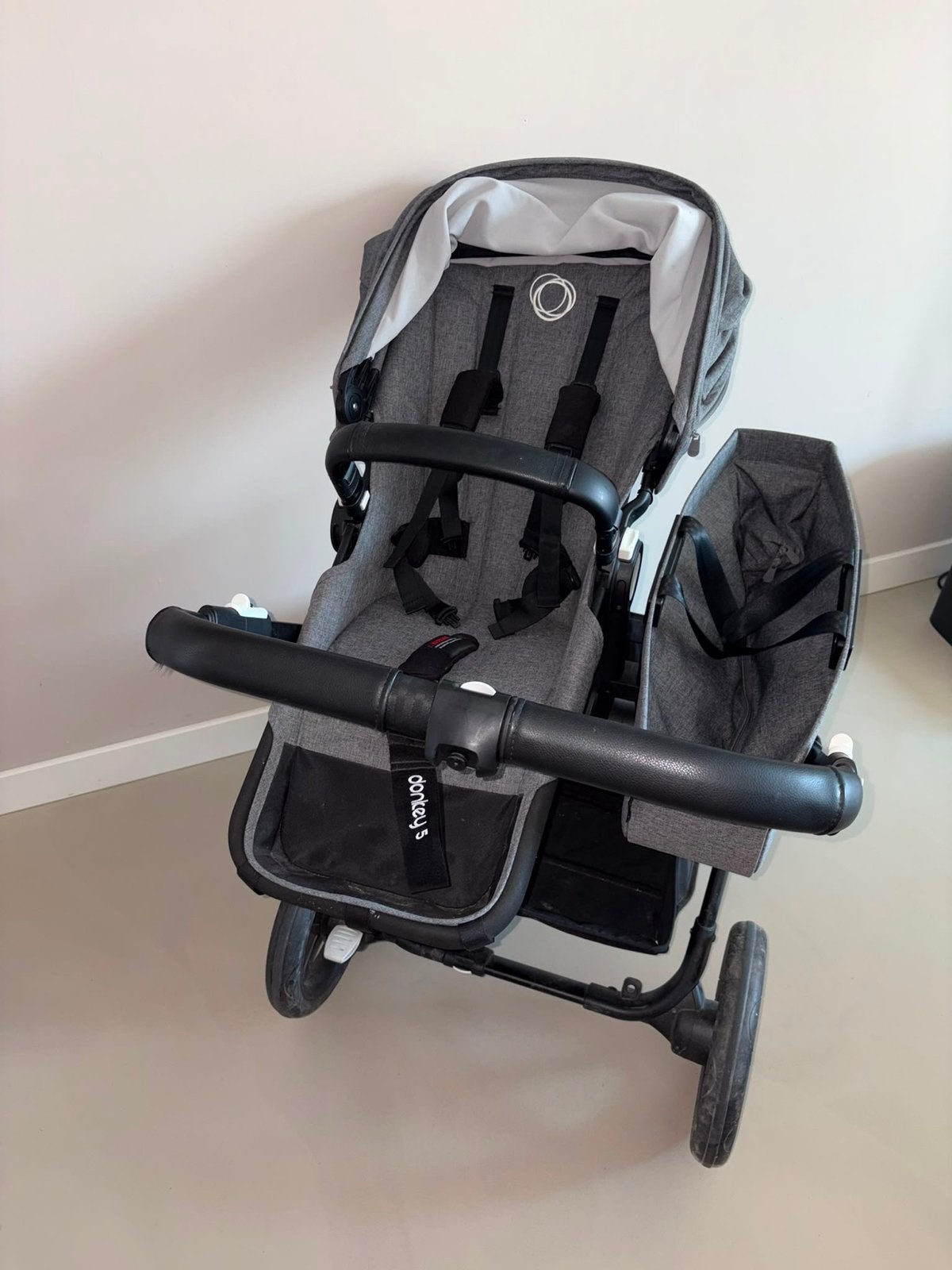 Bugaboo Donkey 5 Duo (twin)- Compleet nieuwprijs 2100, Ophalen, Zo goed als nieuw, Combiwagen, Duowagen