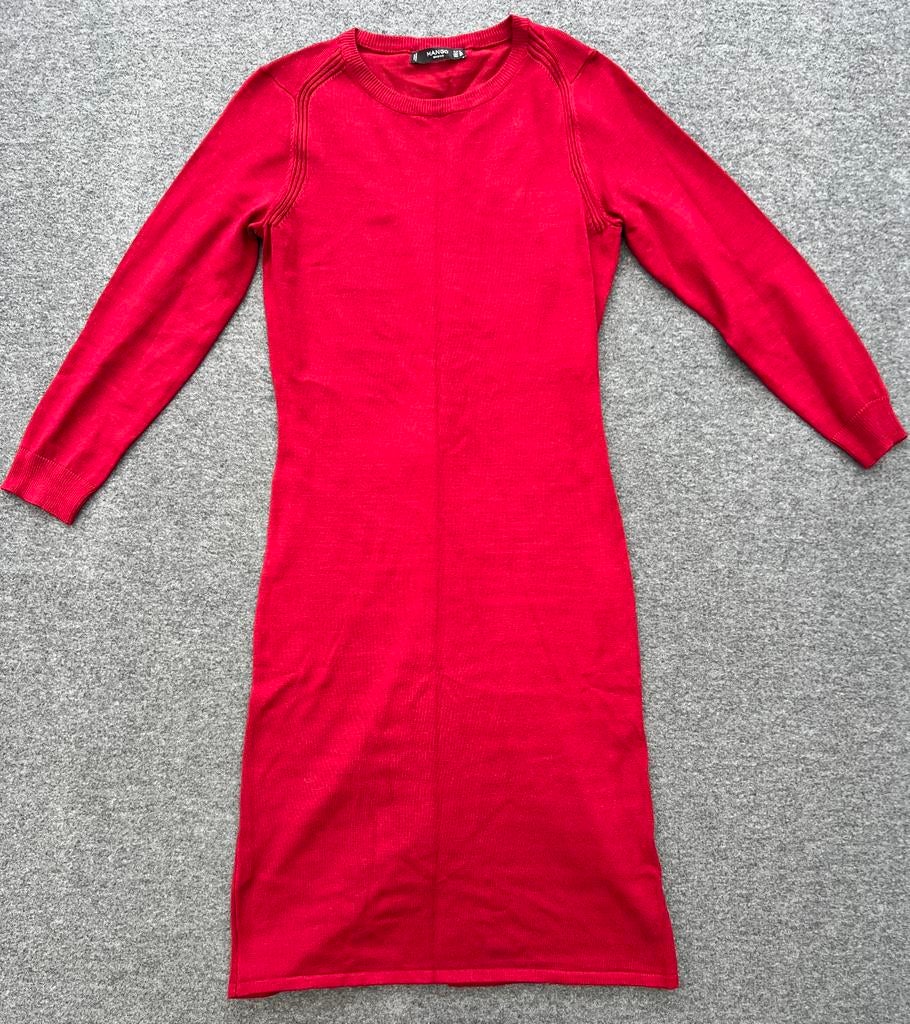 Mango gebreide jurk – maat S –perfecte staat, Ophalen of Verzenden, Zo goed als nieuw, Maat 36 (S), Rood