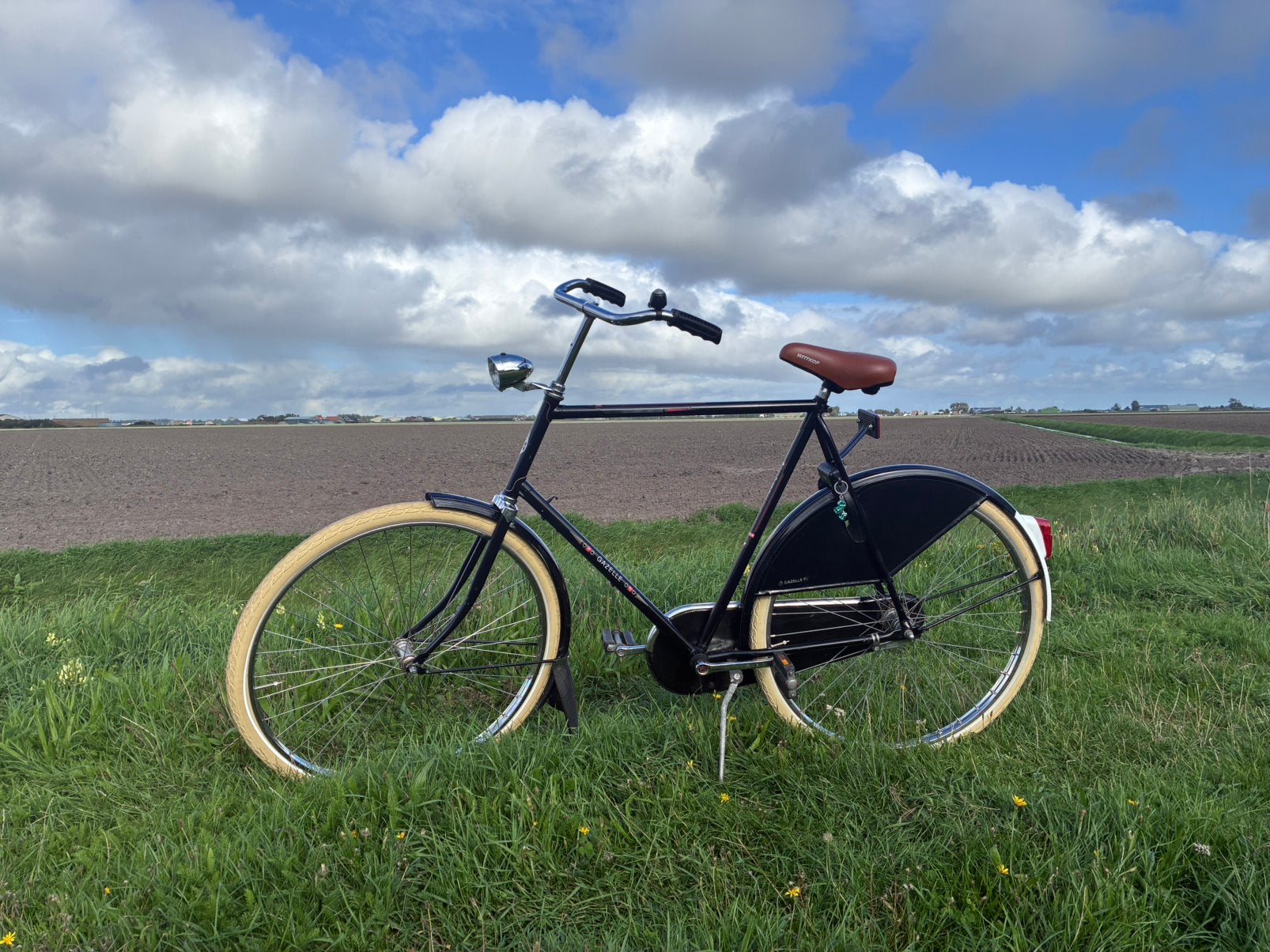 Gazelle Populair, Fietsen en Brommers, 59 cm of meer, Ophalen, Terugtraprem, Jaren '60 of nieuwer