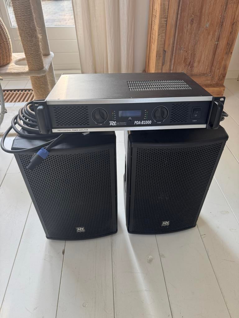 Professionele versterker en speakerset (Power Dynamics), Muziek en Instrumenten, Versterkers | Keyboard, Monitor en PA, Ophalen of Verzenden