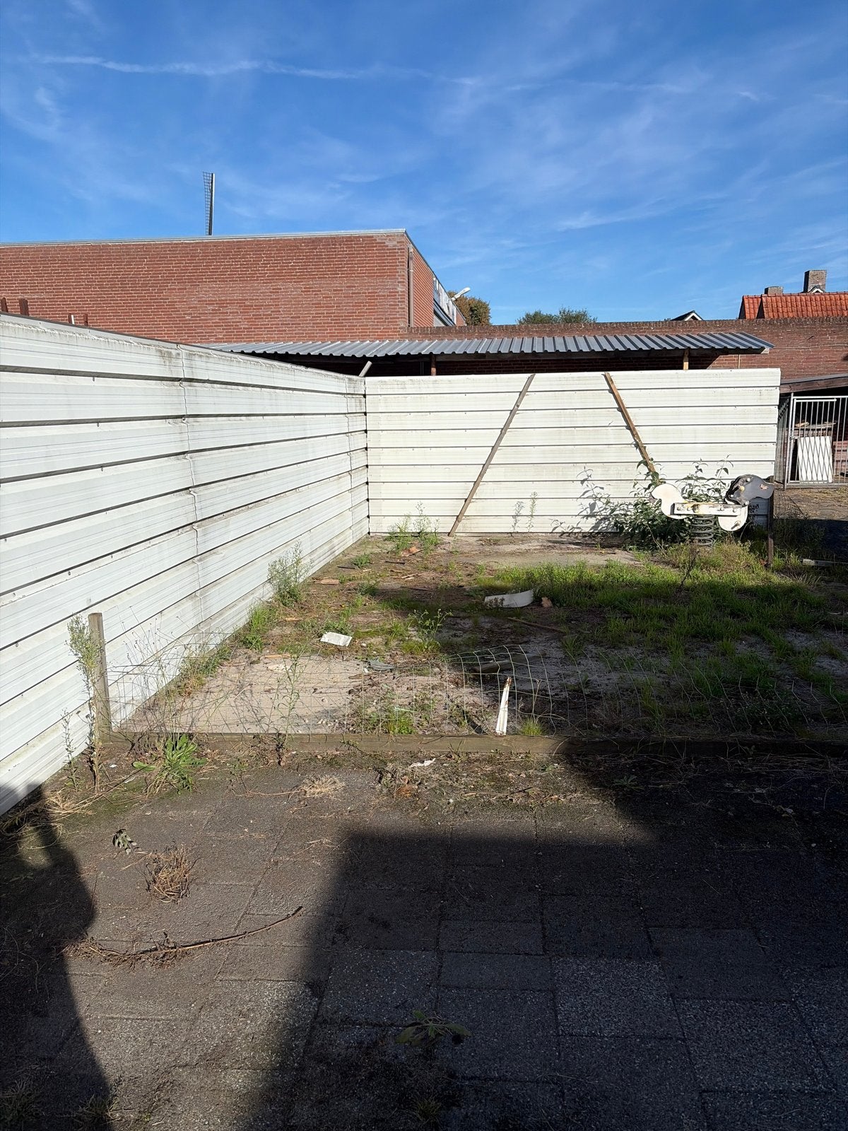 Afscheiding met staanders voor kleine bijdrage, Tuin en Terras, Ophalen, Gebruikt, Overige materialen, Overige typen