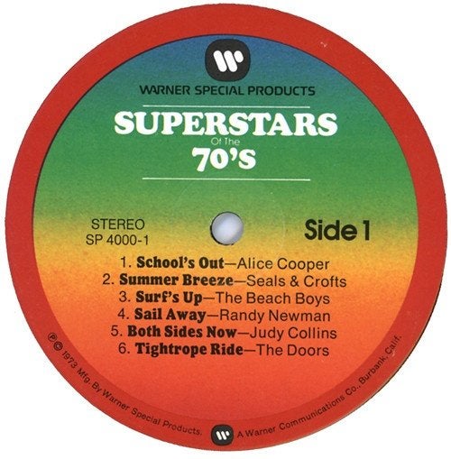 4-LPset - Superstars Of The 70's, Boxset, Inclusief boekje, Ophalen of Verzenden, Zo goed als nieuw