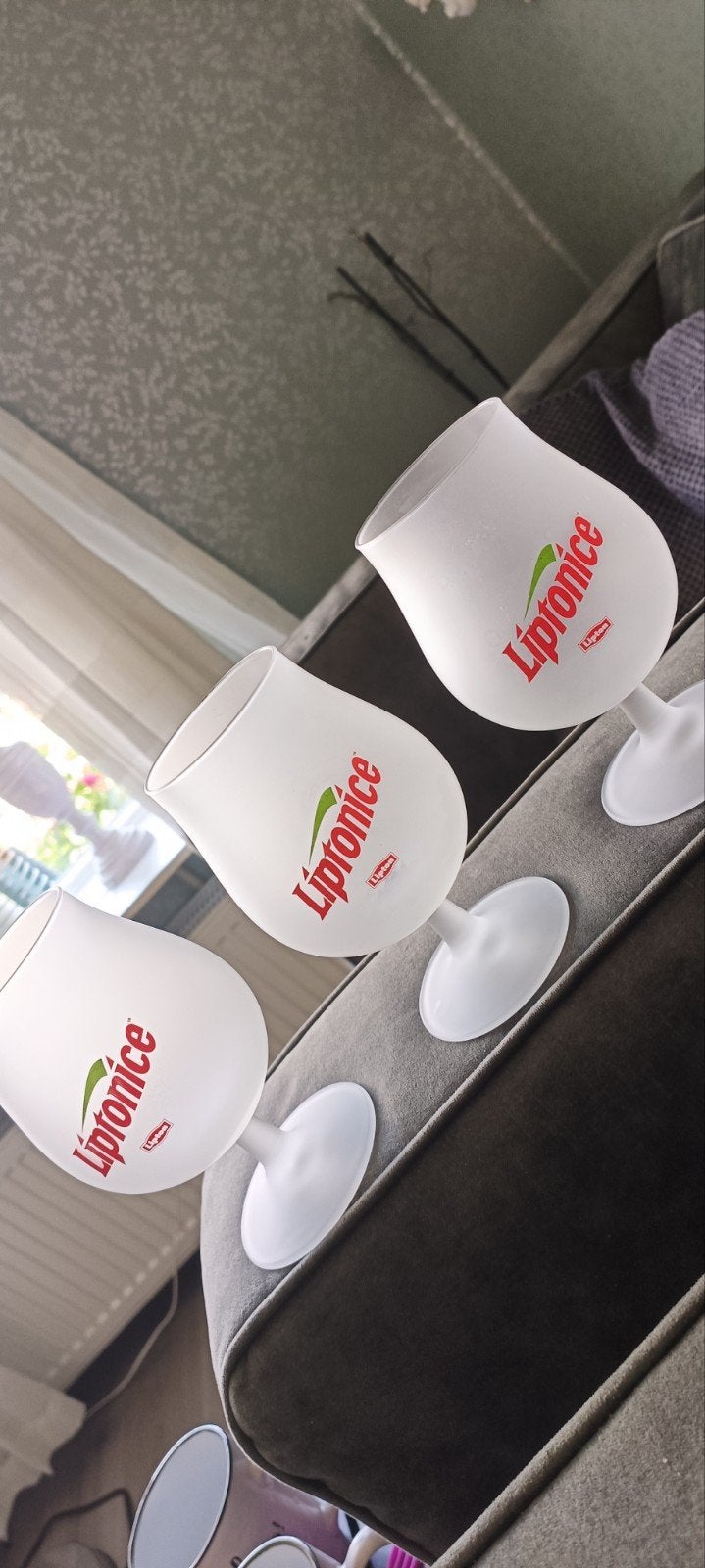 3 liptonice glazen, Ophalen of Verzenden, Zo goed als nieuw