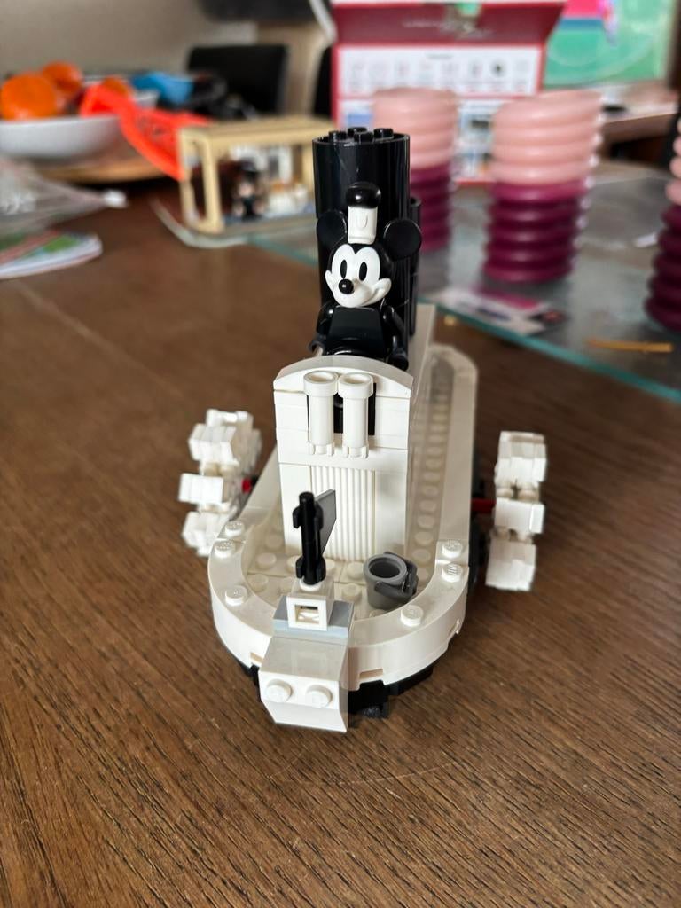Lego 40659 Steamboat Willie - Compleet!, Ophalen of Verzenden, Zo goed als nieuw, Complete set, Lego
