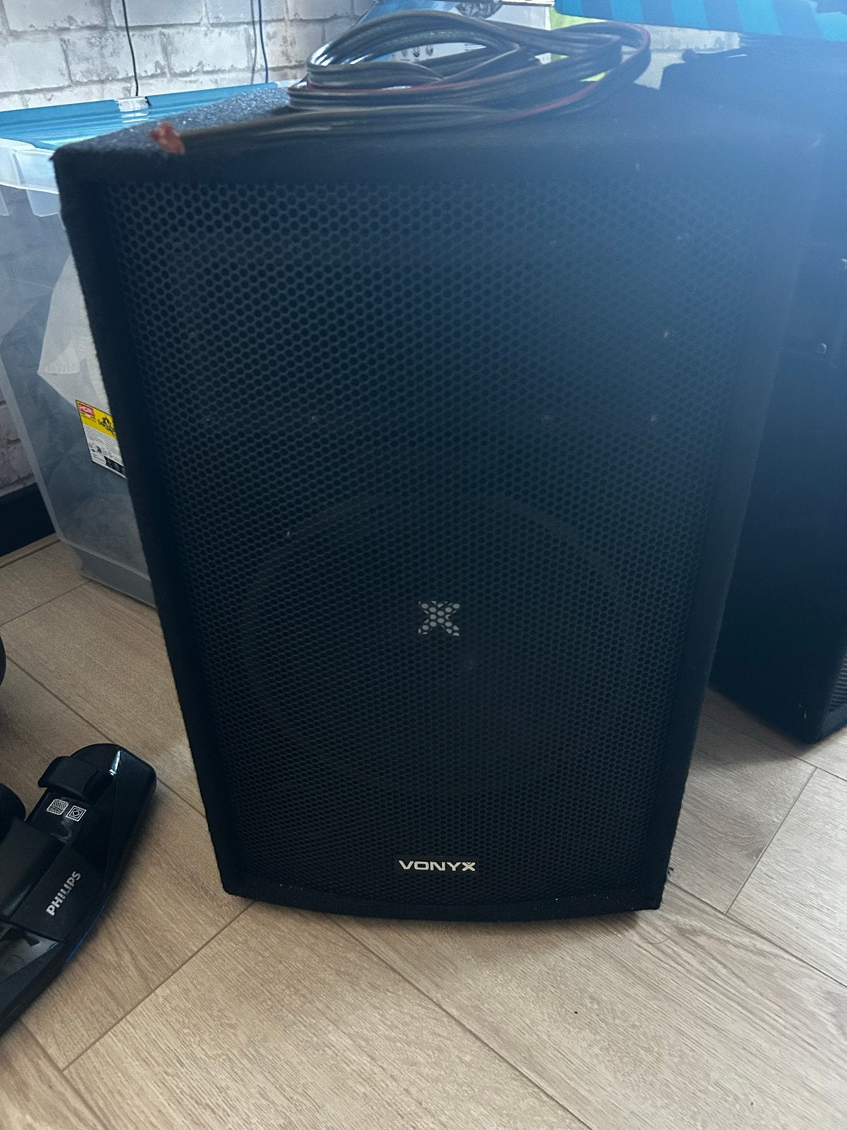 Complete Vonyx PA Set met SPL 500EQ Versterker en Microfoons, Ophalen, Gebruikt, Audio