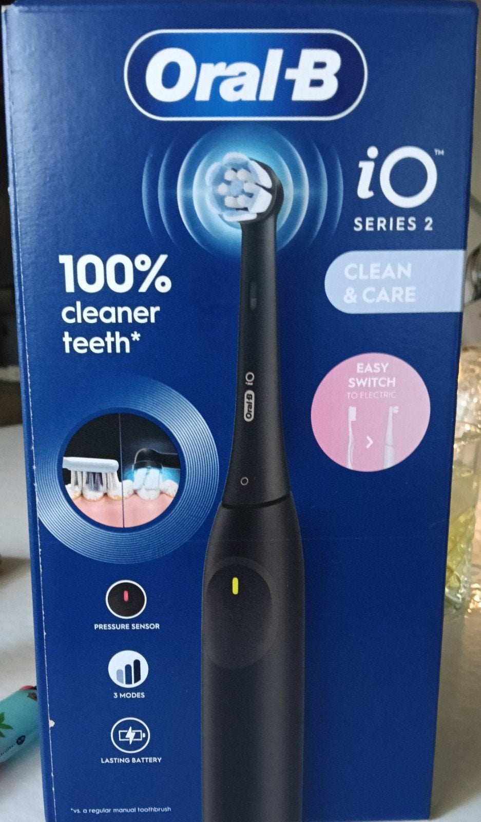 Oral-B iO Series 2 Elektrische Tandenborstel Zwart, Witgoed en Apparatuur, Ophalen of Verzenden, Nieuw, Mondverzorging