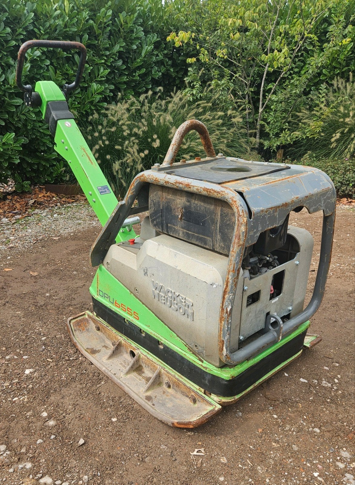Wacker Neuson DPU 6555 Hehap trilplaat Hatz diesel 2019, Tuin en Terras, Ophalen, Gebruikt