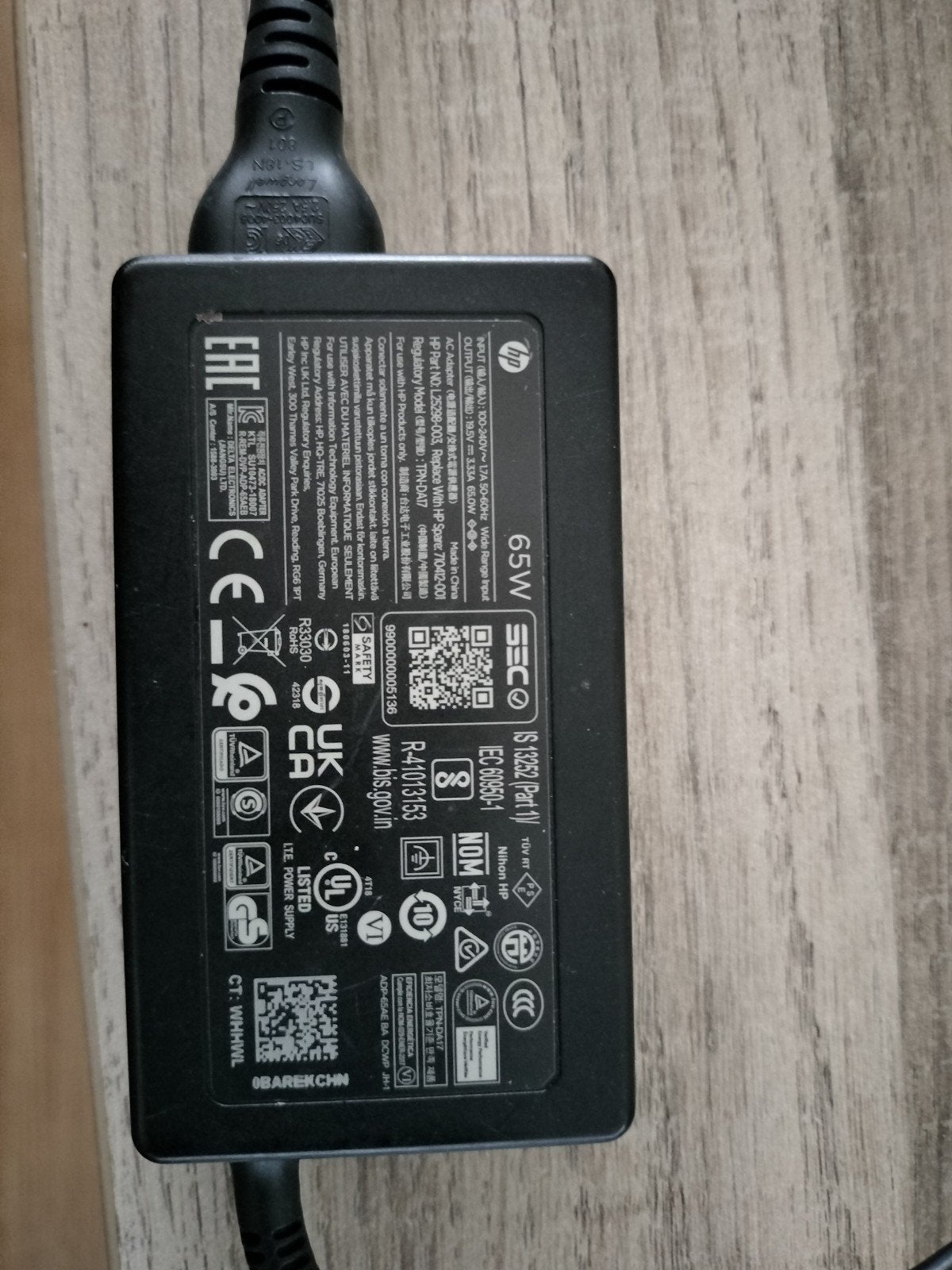 HP 65W AC Adapter - Oplader voor HP Laptops, Ophalen of Verzenden, Ho, Hp, Hp