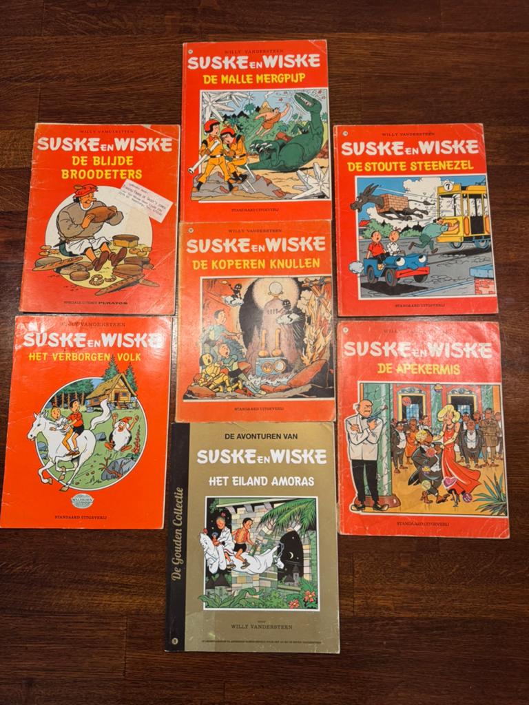 Suske en Wiske lot – 7 vintage strips + speciale uitgaven, Meerdere stripboeken, Ophalen of Verzenden, Gelezen
