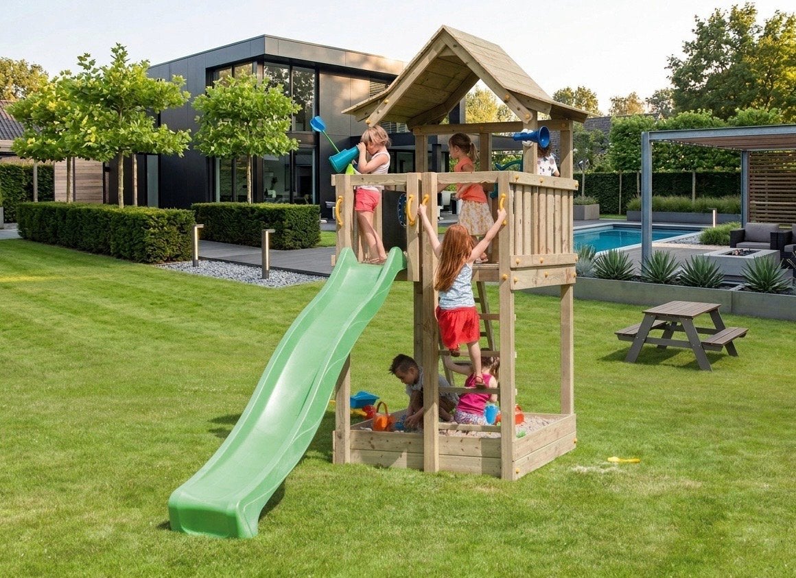 Speeltoestel Speeltoren Pagoda Blue Rabbit buitenspeelgoed, Ophalen of Verzenden, Nieuw, Schommel