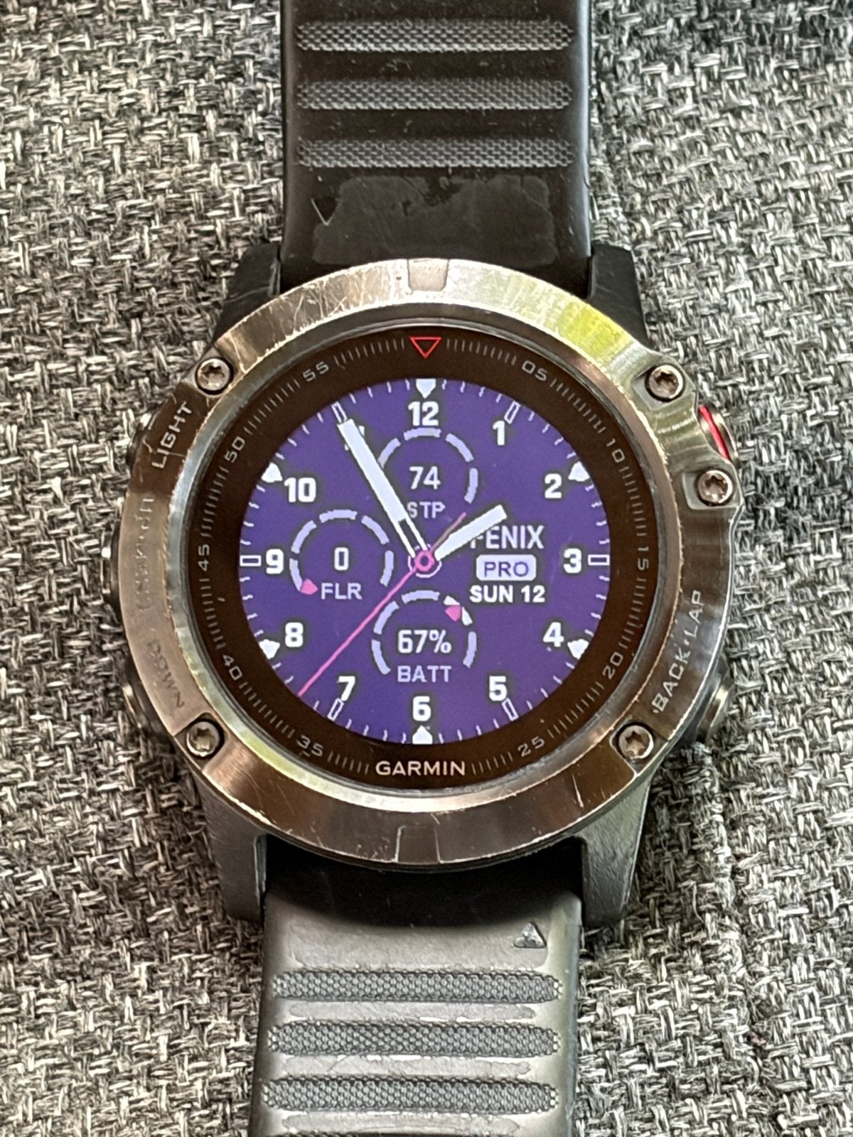 Garmin Fenix 5X, Ophalen, Gebruikt, Zwart, Hoogte