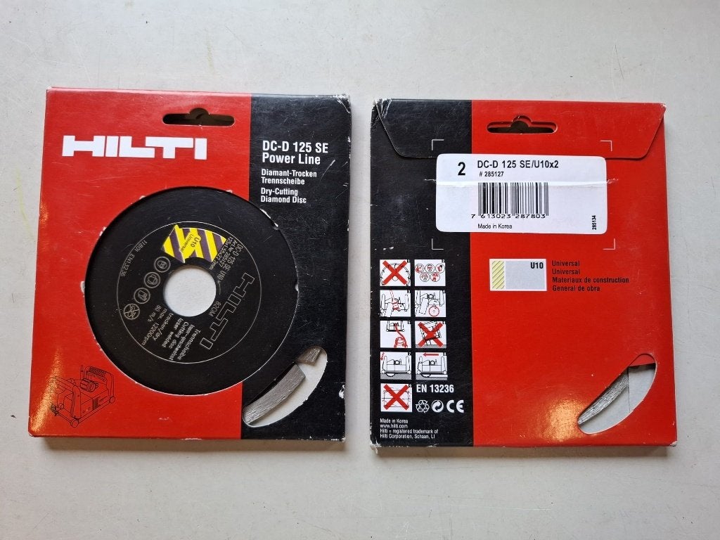 Hilti slijpschijven set van 2 stuks voor muurfrees, Ophalen of Verzenden, Nieuw, Minder dan 700 watt, Overige typen