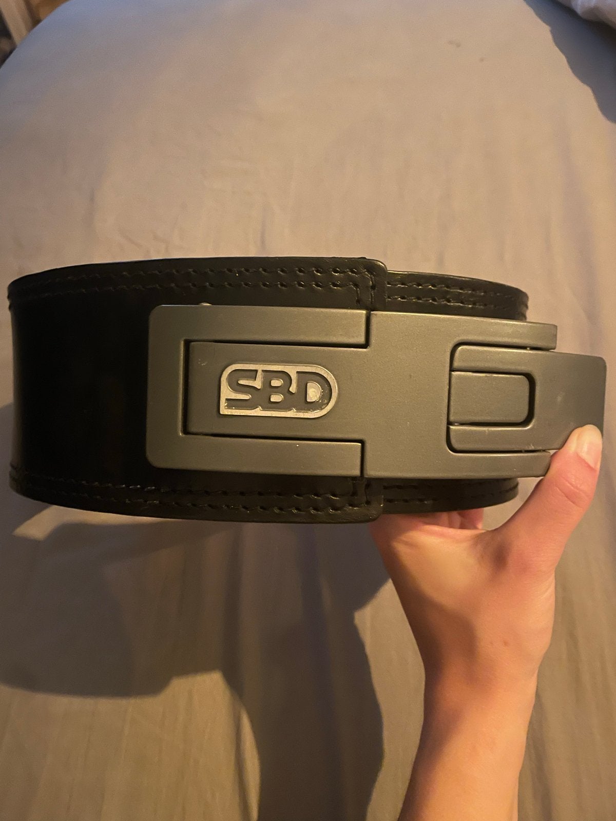 SBD Powerlifting Belt Maat S - Gebruikt, Sport en Fitness, Fitnessmaterialen, Ophalen, Gebruikt, Rug, Halterriem