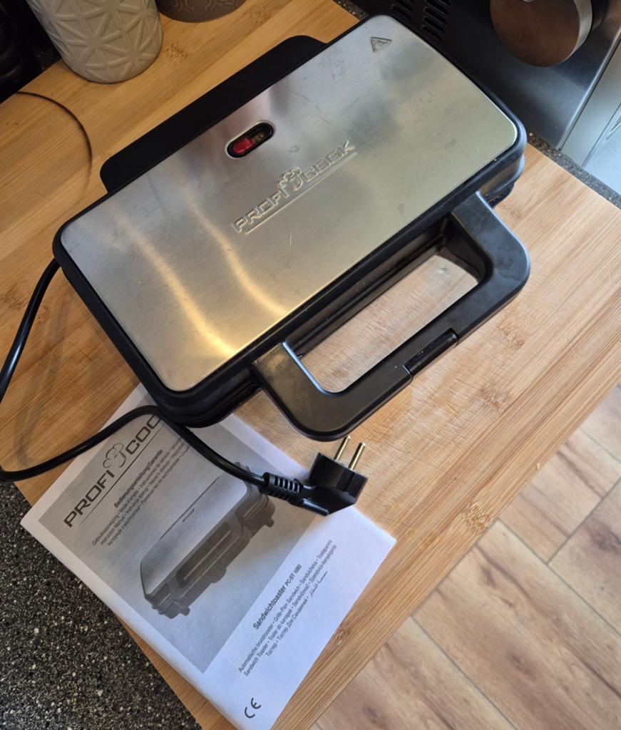 Tosti apparaat/ sandwich maker Proficook, Witgoed en Apparatuur, Ophalen of Verzenden, Zo goed als nieuw