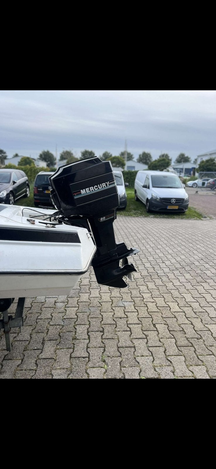 80 pk mercury 2 takt, Ophalen, Zo goed als nieuw, Motor en Techniek, Motorboot