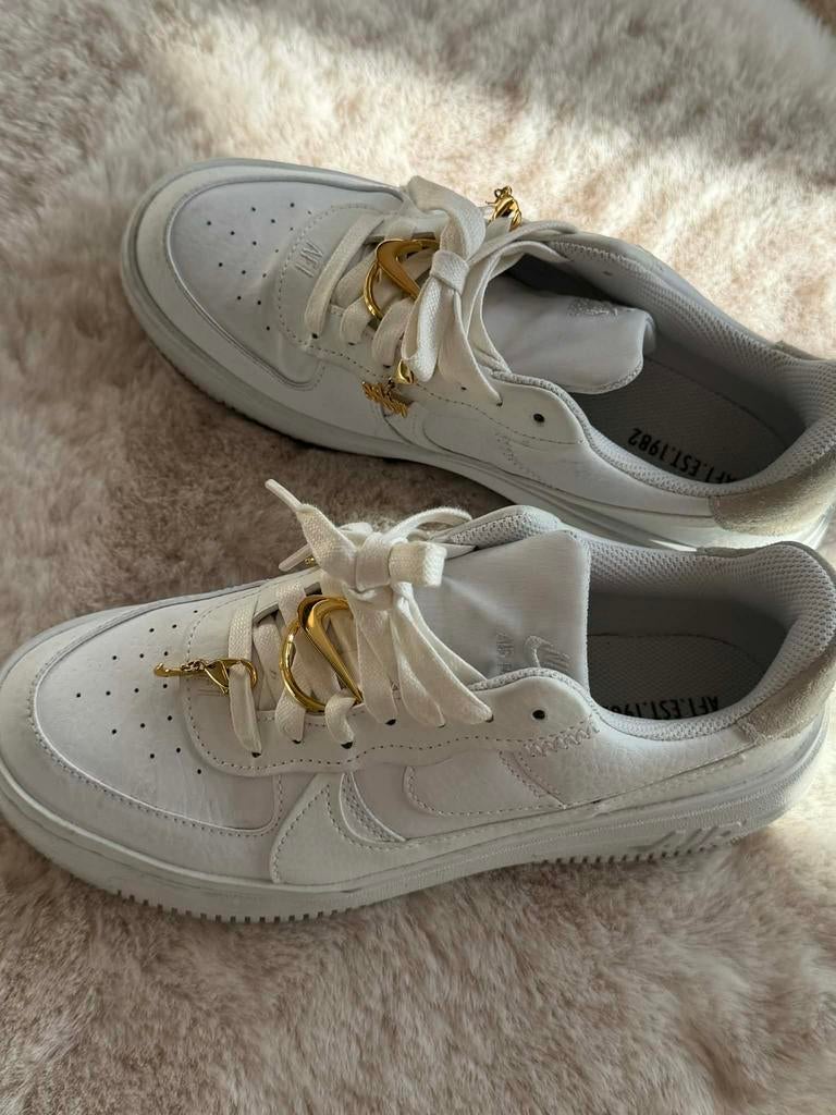 Nike Air Force 1 PLT.AF.ORM “Bling” Size: EU 38-39 / US 7, Ophalen, Zo goed als nieuw, Wit