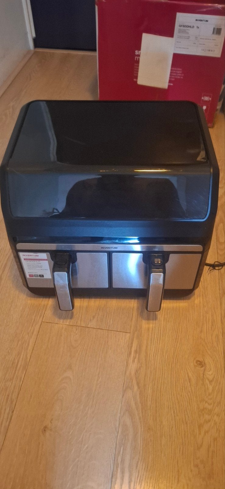 Inventum GF800HLD Dubbele Airfryer - Goede staat!, Witgoed en Apparatuur, Airfryers, Ophalen of Verzenden