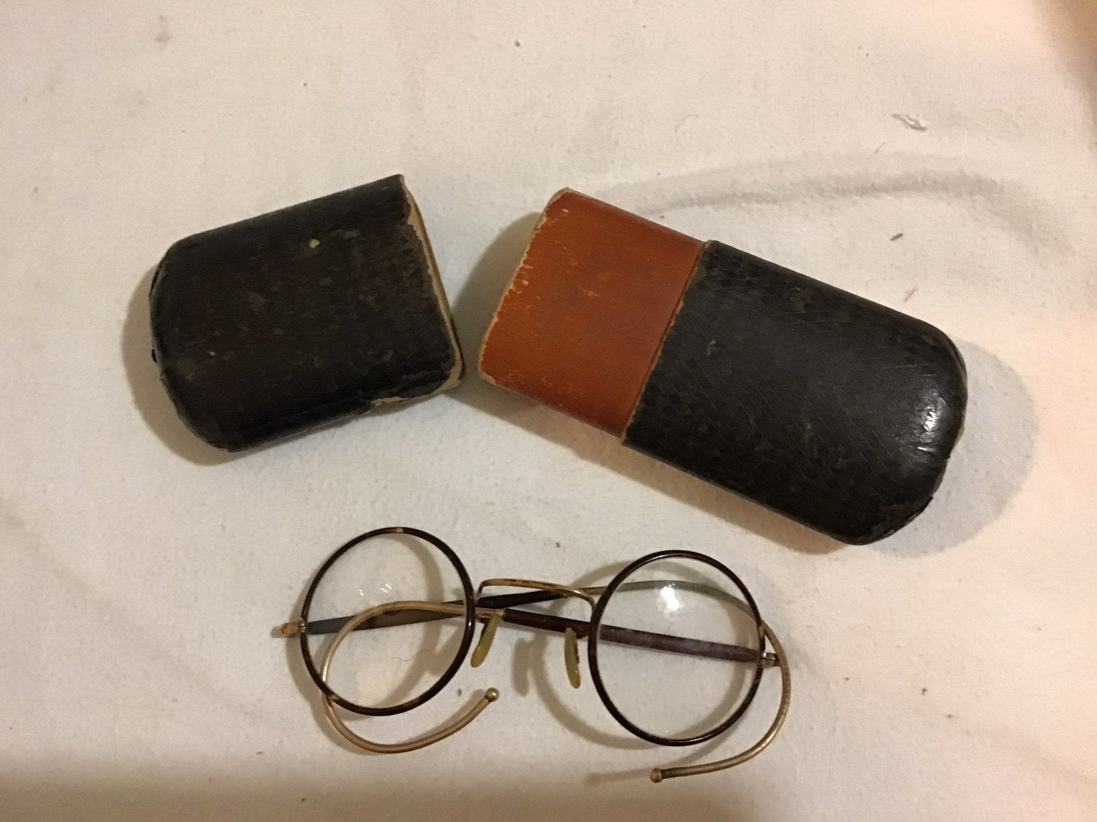 Antieke bril met etui, Ophalen of Verzenden, Zo goed als nieuw, Bril, Overige merken