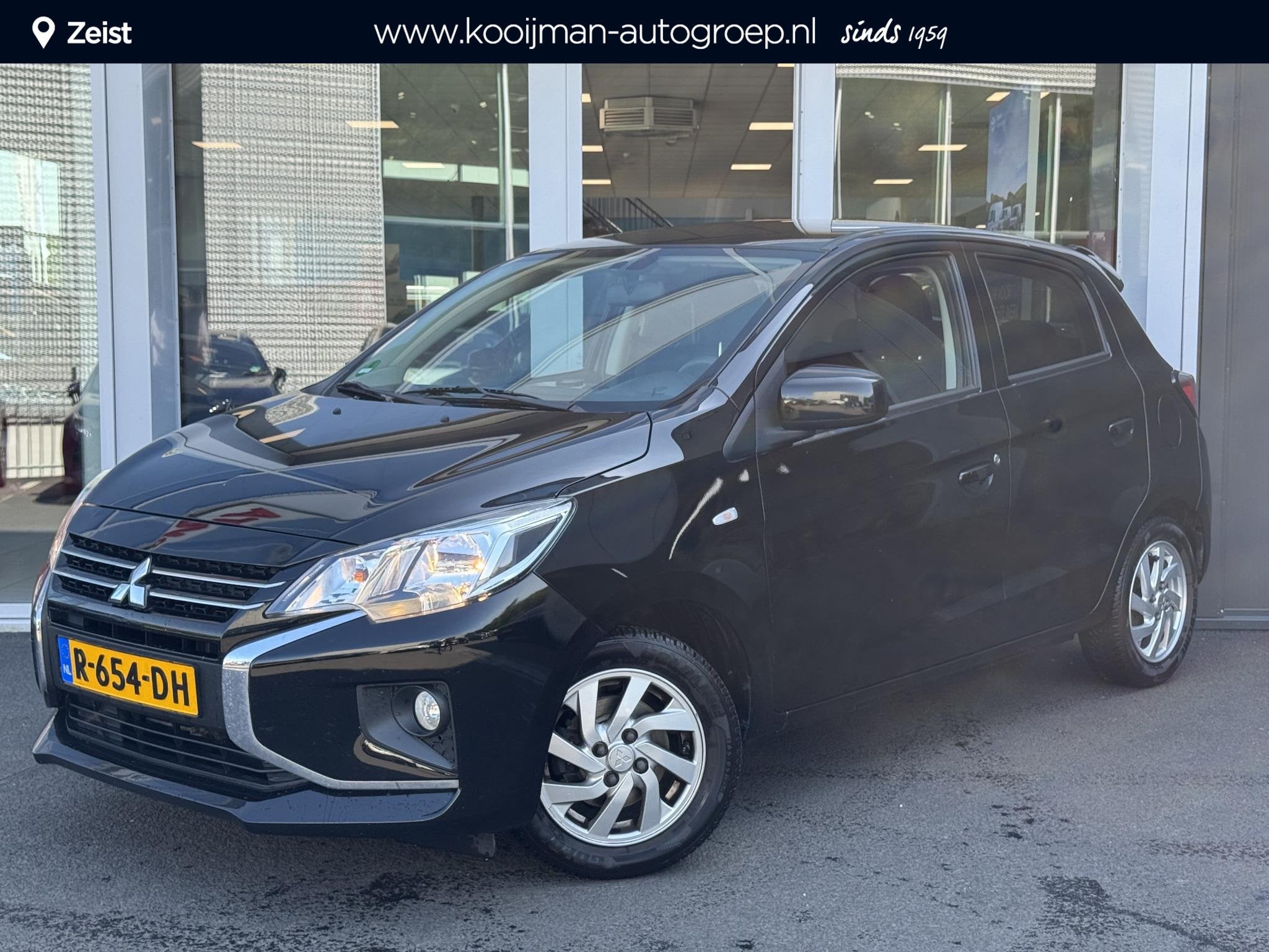 Mitsubishi Space Star 1.2 Dynamic | Camera | Apple carplay/A, Stof, Gebruikt, Start-stop-systeem, Zwart