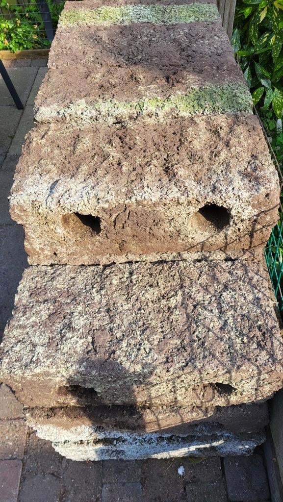 Betonblokken voor tuin of constructie (gratis), Ophalen, Gebruikt