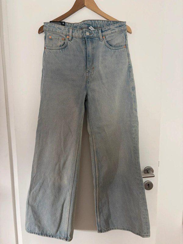 Weekday baggy jeans, Kleding | Dames, Spijkerbroeken en Jeans, Ophalen of Verzenden, Zo goed als nieuw, Blauw, W30 - W32 (confectie 38/40)