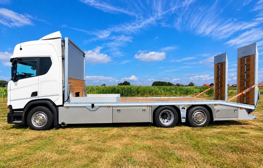 Scania R450 oprijwagen, New tacho, Navi, Pompset diesel, ACC, Auto's, Automaat, Stof, Euro 6, Scania