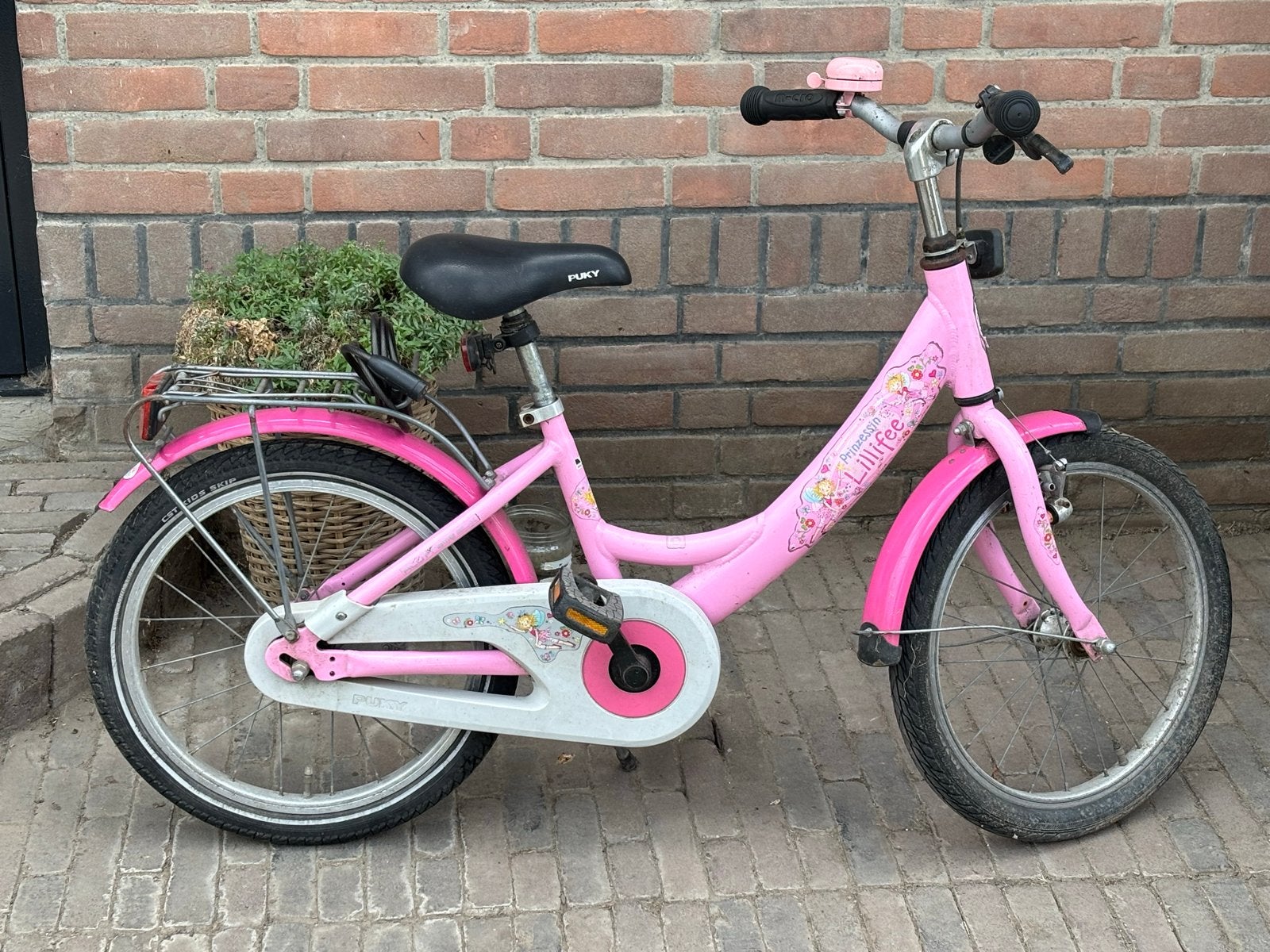 Puky kinderfiets 18 inch - Roze Lillifee, Ophalen, Gebruikt, Velgrem, 16 tot 20 inch